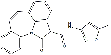 1,2-Dihydro-1-oxo-N-(5-methyl-3-isoxazolyl)indolo[1,7-ab][1]benzazepine-2-carboxamide 结构式