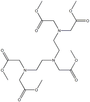 [Bis[2-[bis(methoxycarbonylmethyl)amino]ethyl]amino]acetic acid methyl ester 结构式