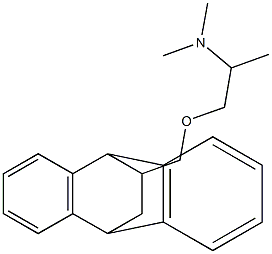 1-[(9,10-Dihydro-9,10-ethanoanthracen-11-yl)methoxy]-N,N-dimethyl-2-propanamine 结构式