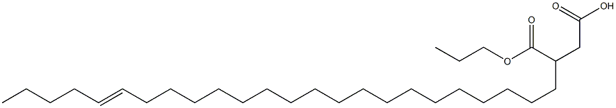 3-(19-Tetracosenyl)succinic acid 1-hydrogen 4-propyl ester 结构式
