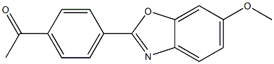 4'-(6-Methoxybenzoxazol-2-yl)acetophenone 结构式