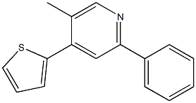 2-Phenyl-4-(2-thienyl)-5-methylpyridine 结构式