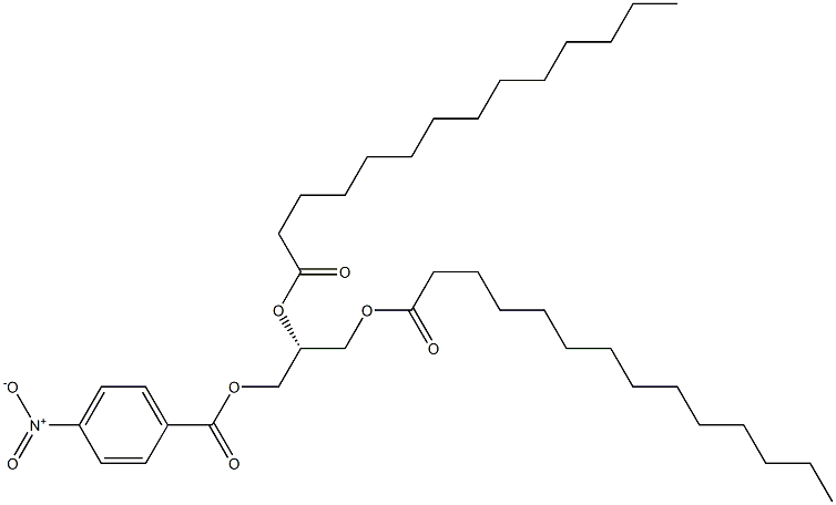 [R,(-)]-1,2,3-Propanetriol 1,2-ditetradecanoate 3-(p-nitrobenzoate) 结构式