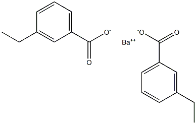 Bis(3-ethylbenzoic acid)barium salt 结构式