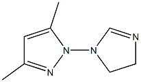 3,5-Dimethyl-1-[(4,5-dihydro-1H-imidazol)-1-yl]-1H-pyrazole 结构式