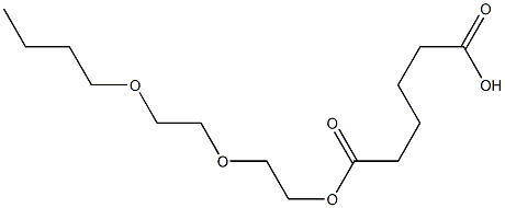 Adipic acid hydrogen 1-[2-(2-butoxyethoxy)ethyl] ester 结构式