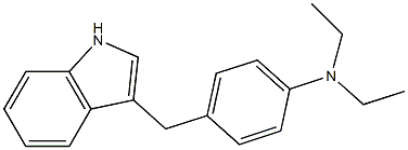 N,N-Diethyl-4-[(1H-indol-3-yl)methyl]aniline 结构式