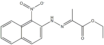 2-[[(1-Nitro-2-naphtyl)amino]imino]propanoic acid ethyl ester 结构式