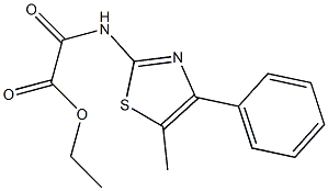 2-[[4-Phenyl-5-methylthiazol-2-yl]amino]-2-oxoacetic acid ethyl ester 结构式