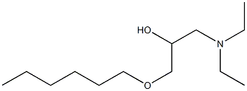 1-Diethylamino-3-hexyloxy-2-propanol 结构式