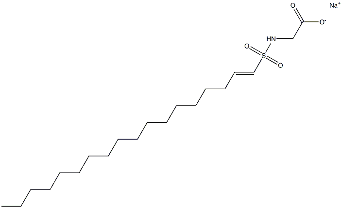 N-(1-Octadecenylsulfonyl)glycine sodium salt 结构式