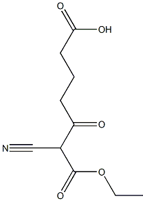 2-Cyano-3-oxoheptanedioic acid 1-ethyl ester 结构式