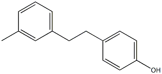 4-[2-(3-Methylphenyl)ethyl]phenol 结构式
