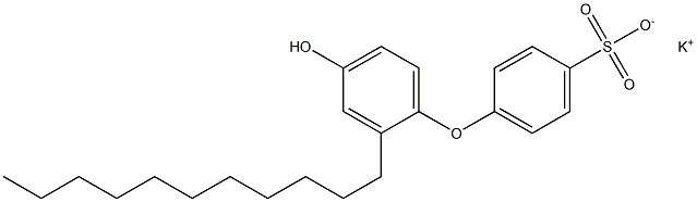 4'-Hydroxy-2'-undecyl[oxybisbenzene]-4-sulfonic acid potassium salt 结构式