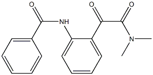 N-[2-[[(Dimethylamino)carbonyl]carbonyl]phenyl]benzamide 结构式