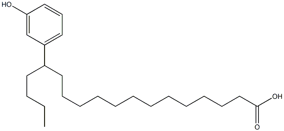 14-(3-Hydroxyphenyl)stearic acid 结构式