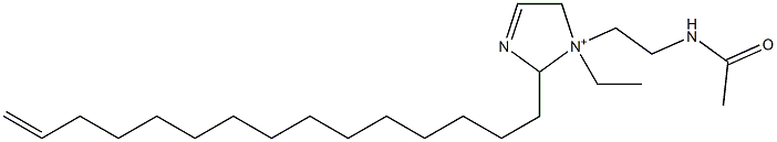 1-[2-(Acetylamino)ethyl]-1-ethyl-2-(14-pentadecenyl)-3-imidazoline-1-ium 结构式