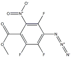 4-Azido-2-nitro-3,5,6-trifluorobenzoic acid methyl ester 结构式