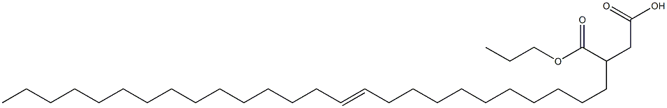 3-(11-Hexacosenyl)succinic acid 1-hydrogen 4-propyl ester 结构式