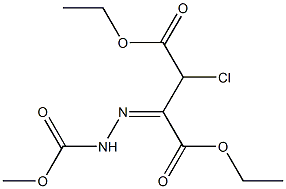 2-Chloro-3-[(2-methoxycarbonylhydrazono)]succinic acid diethyl ester 结构式
