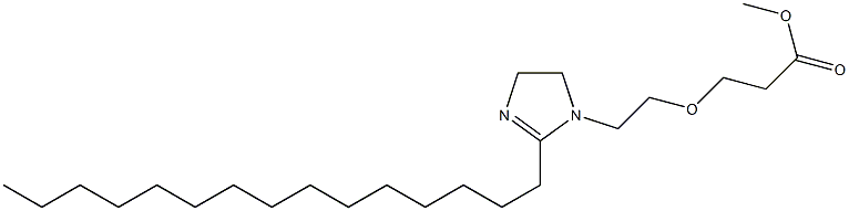 2-Pentadecyl-1-[2-(2-methoxycarbonylethoxy)ethyl]-2-imidazoline 结构式