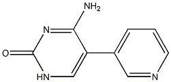 5-(3-Pyridyl)-4-aminopyrimidin-2(1H)-one 结构式