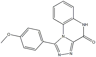 1-(4-Methoxyphenyl)[1,2,4]triazolo[4,3-a]quinoxalin-4(5H)-one 结构式