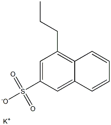 4-Propyl-2-naphthalenesulfonic acid potassium salt 结构式