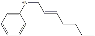 N-(2-Heptenyl)aniline 结构式