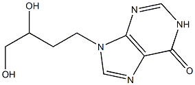 9-(3,4-Dihydroxybutyl)-9H-purin-6(1H)-one 结构式