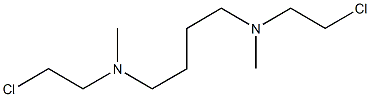 N,N'-Bis(2-chloroethyl)-N,N'-dimethyl-1,4-butanediamine 结构式