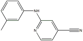 2-(3-Methylphenylamino)pyridine-4-carbonitrile 结构式