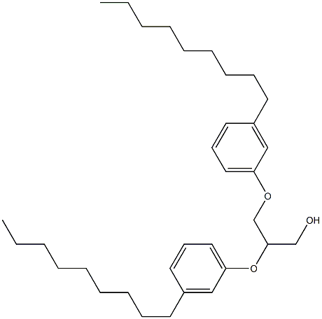 1,2-Bis(3-nonylphenoxy)-3-propanol 结构式