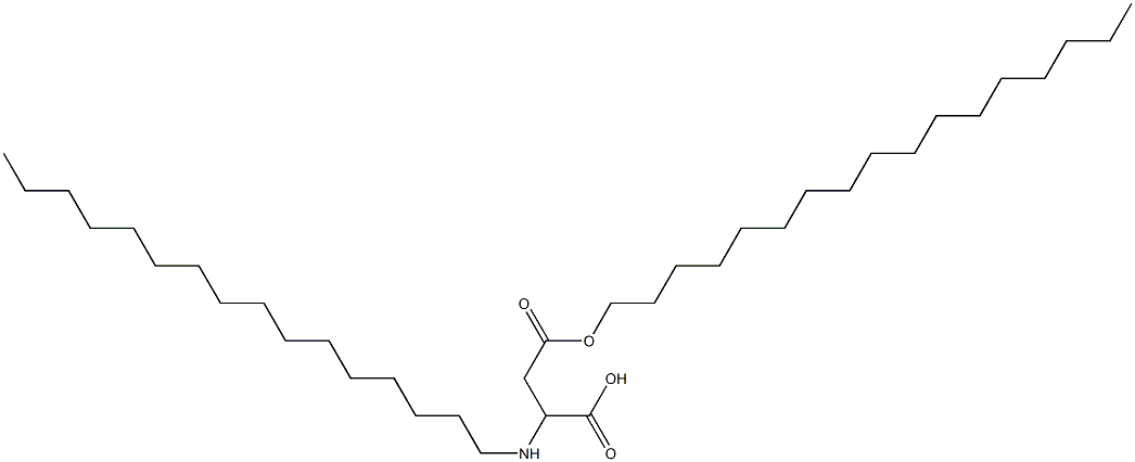 2-Hexadecylamino-3-(heptadecyloxycarbonyl)propionic acid 结构式
