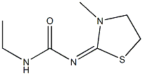 1-Ethyl-3-(3-methylthiazolidin-2-ylidene)urea 结构式