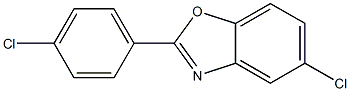 2-(4-Chlorophenyl)-5-chlorobenzoxazole 结构式