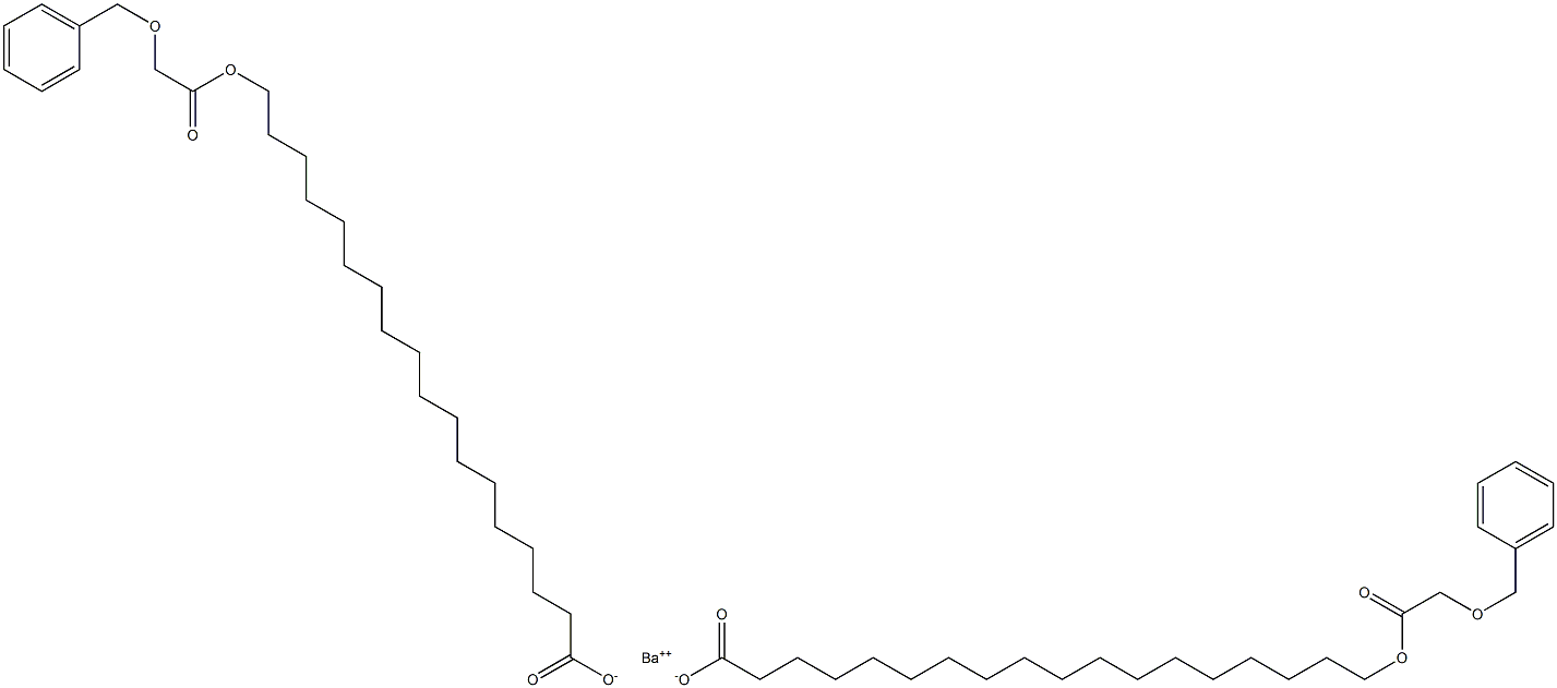 Bis[18-(benzyloxyacetoxy)stearic acid]barium salt 结构式