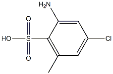 2-Amino-4-chloro-6-methylbenzenesulfonic acid 结构式