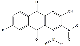 2,6-Dihydroxy-7,8-dinitroanthraquinone 结构式