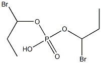 Phosphoric acid hydrogen bis(1-bromopropyl) ester 结构式