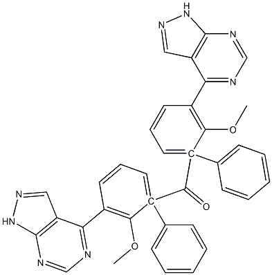 1-Phenyl-1H-pyrazolo[3,4-d]pyrimidin-4-yl(2-methoxyphenyl) ketone 结构式