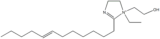 2-(7-Dodecenyl)-1-ethyl-1-(2-hydroxyethyl)-2-imidazoline-1-ium 结构式