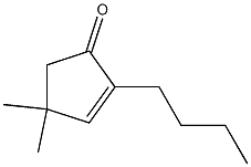 2-Butyl-4,4-dimethyl-2-cyclopenten-1-one 结构式