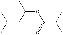 Isobutyric acid 1,3-dimethylbutyl ester 结构式