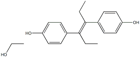 trans-Diethylstilboestrol ethanol 结构式