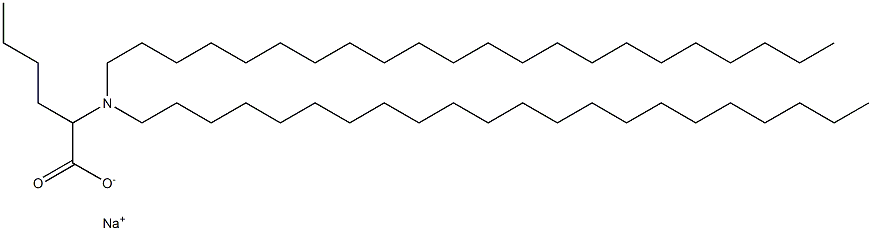 2-(Didocosylamino)hexanoic acid sodium salt 结构式