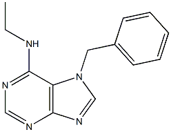 6-Ethylamino-7-benzyl-7H-purine 结构式