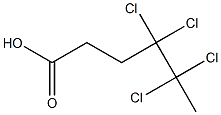 4,4,5,5-Tetrachlorocaproic acid 结构式