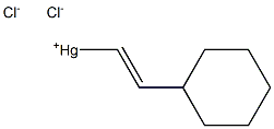 (E)-2-Cyclohexylethenylmercury(II) chloride 结构式