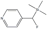 4-[(Trimethylsilyl)fluoromethyl]pyridine 结构式